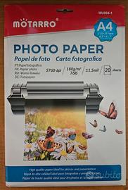 20 fogli di carta lucida fotografica 