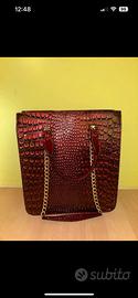 Borsa grande color borgogna