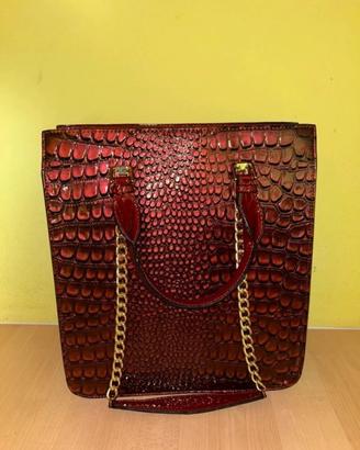 Borsa grande color borgogna