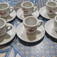 6 Tazzine da caffè espresso "Caffè Torrisi" + piat
