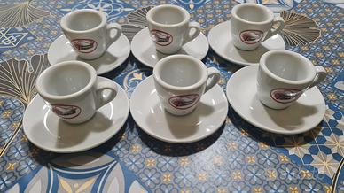 6 Tazzine da caffè espresso "Caffè Torrisi" + piat