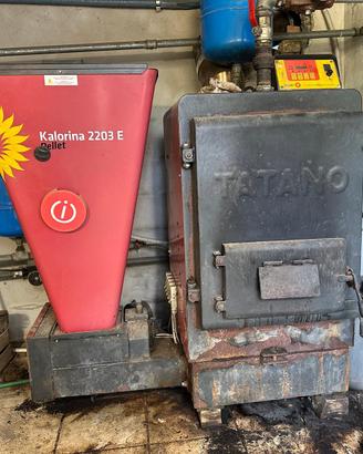 Caldaia Biomassa nocciolino legna pellet Tatano
