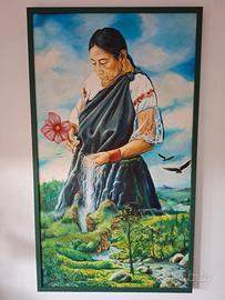 Dipinto Madre Terra - olio su tela