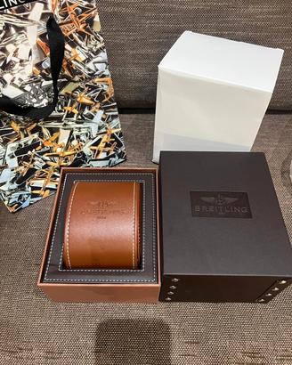 box scatola porta orologio breitling
