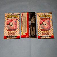3 pacchetti carte Pokemon scarlet & violet 151