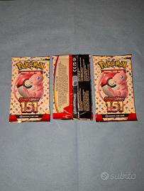 3 pacchetti carte Pokemon scarlet & violet 151