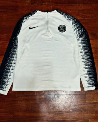 Felpa Nike PSG con zip Taglia S bianca e nera 