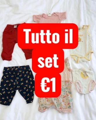 Lotto AMPIO neonato 0-6 mesi - SOLO €1