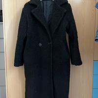 Cappotto teddy nero