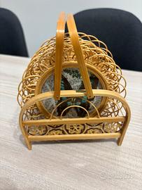 Set 6 sottobicchieri in legno