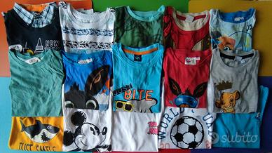 Maglie maniche corte bambino 4-6 anni 110-116 cm