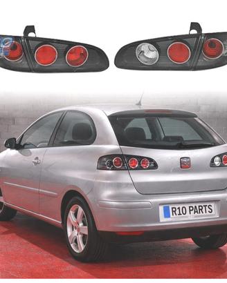 FANALI SEAT IBIZA 6L 02-08 FONDO NERO