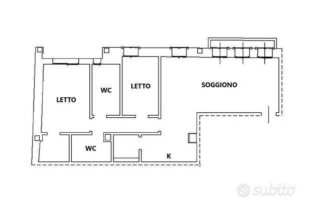 Appartamento piano primo in centro città