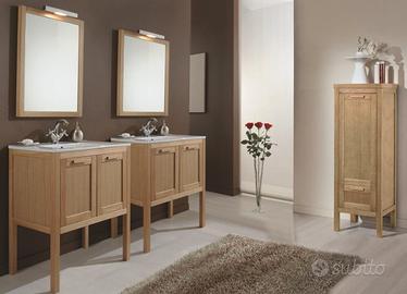Mobili da bagno in rovere massello