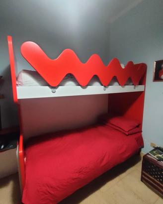 
Cameretta Colombini: letto+scrivania+scaletta