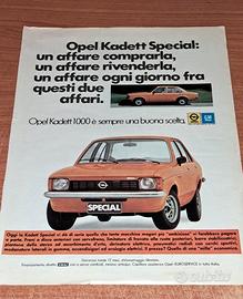 Pubblicità vintage GM Opel Ascona Kadett Manta 
