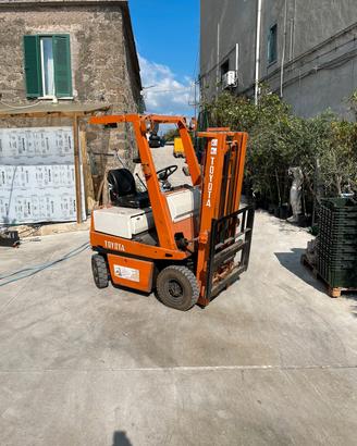 Carrello elevatore muletto elettrico batteria nuov