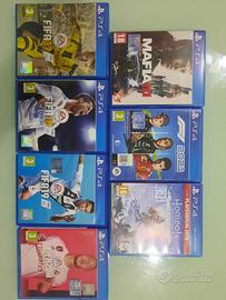 giochi ps4 fifa horizon mafia f1 completi