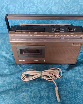 Radioregistratore Vintage Philips D7010 - Anni '80