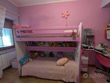 Letto a castello con passerella