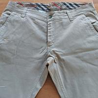 Pantaloni beige uomo Burberry originali