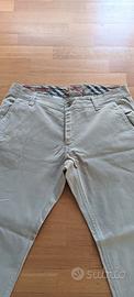 Pantaloni beige uomo Burberry originali