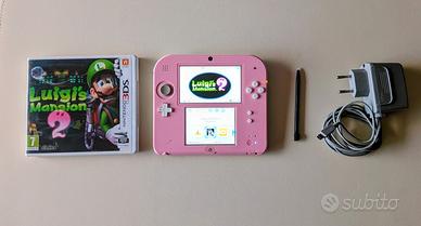 Nintendo 2ds + Luigi's Mansion 2 + caricatore 