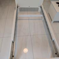 Lettino Ikea Slakt con rete e materasso 