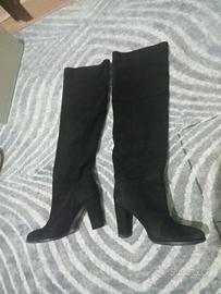 Stivale vera pelle scamosciata, ultimo prezzo