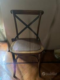 4 sedie Cross ispirate allo stile Thonet