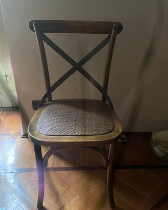 4 sedie Cross ispirate allo stile Thonet