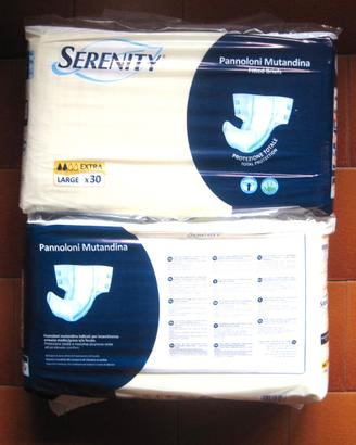 SERENITY EXTRA pannoIoni x anziani 120 pezzi tg. L