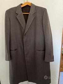 Cappotto cashmere spigato uomo