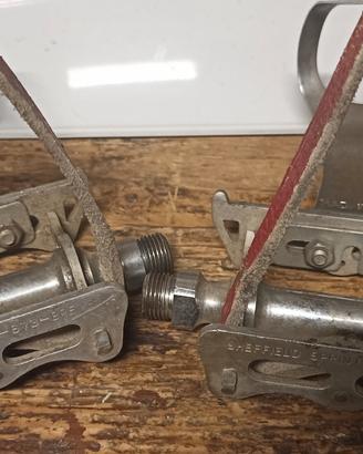 pedali bici da corsa completi  Sheffield d'epoca
