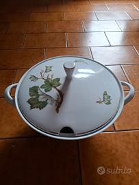 ciotola con manici e coperchio porcellana bavaria