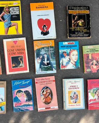 Lotto 13 Libri Vintage Romanzi Rosa Misti