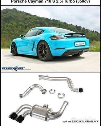 Porsche Cayman 718S 2.5i Turbo 350cv Scarico inox