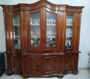 Soggiorno completo in legno NeoBarocco anni 70/80