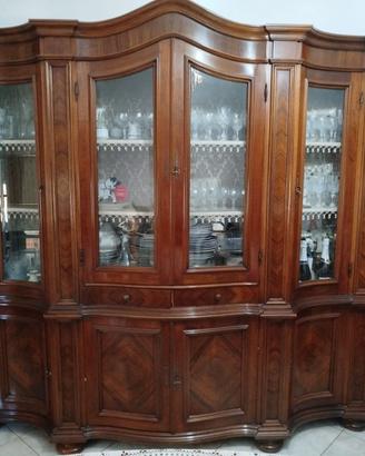 Soggiorno completo in legno NeoBarocco anni 70/80