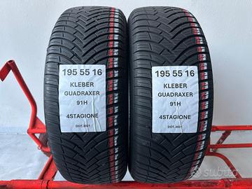 2 gomme 195 55 16 KLEBER 4STAGIONE
