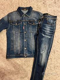completo in jeans dsquared2