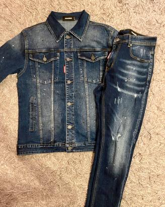 completo in jeans dsquared2