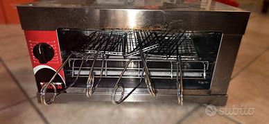 Fornetto scaldapizza professionale inox con pinze