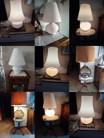  lampade anni 70 in vetro murano