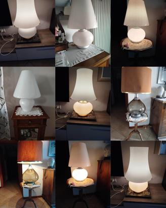  lampade anni 70 in vetro murano