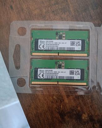 Kit RAM 16GB (2x8GB) DDR5 5600MHz SK Hynix - NUOVE
