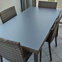 Tavolo con 4 sedie da esterno
