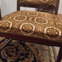 coppia poltrone antiche ciliegio