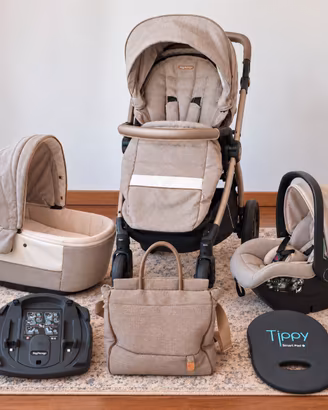 Trio Peg Perego+ISOFIX+borsa originale+Tippy a