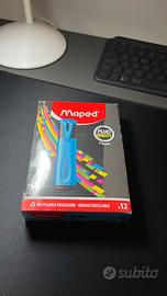 Set 12 evidenziatori blu Maped WIGO